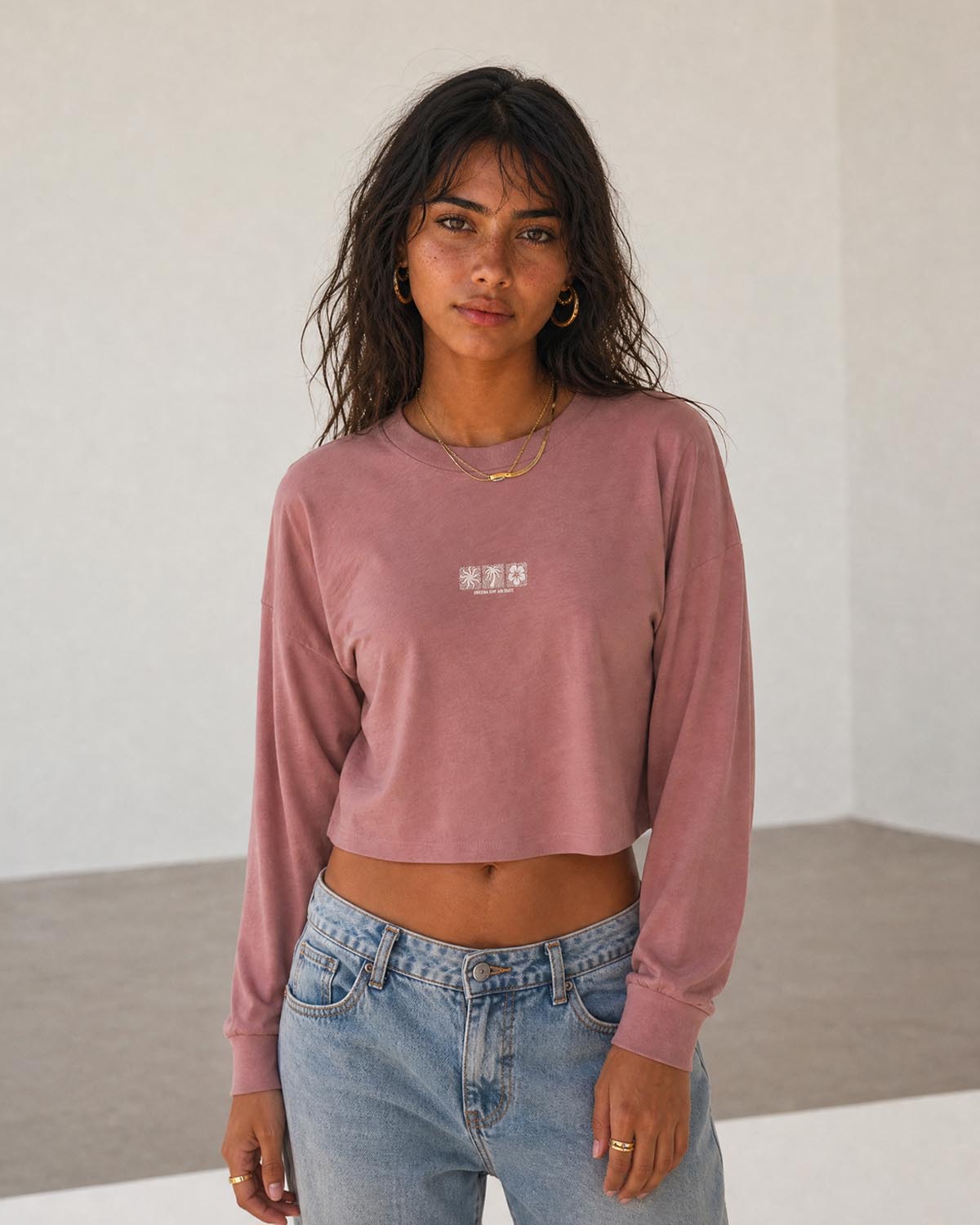 Ericeira Surf Skate L-Sleeve HALO Nostalgia Rose-2